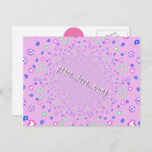 Frieden, Liebe und Lager Postkarte (Vorne/Hinten)