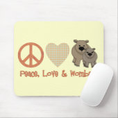 Frieden, Liebe und Lager; Wombats Mousepad (Mit Mouse)