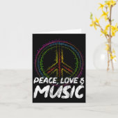 Frieden Liebe und Musik Frieden Karte (Gelbe Blume)