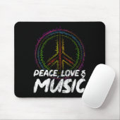 Frieden Liebe und Musik Frieden Mousepad (Mit Mouse)