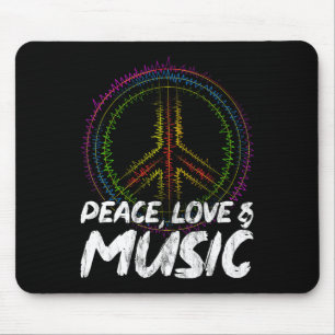 Frieden Liebe und Musik Frieden Mousepad