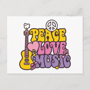 Frieden, Liebe und Musik Postkarte