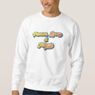 Frieden, Liebe und Musik Sweatshirt