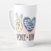 Frieden, Liebe und Ostern Milchtasse (Linke Ecke)