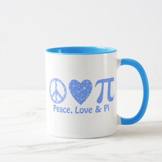 Frieden, Liebe und politische Blues Tasse (Rechts)