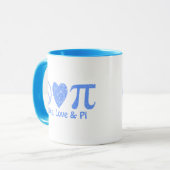 Frieden, Liebe und politische Blues Tasse (Vorderseite Links)