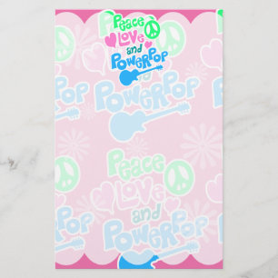 Frieden, Liebe und Powerpop Briefpapier