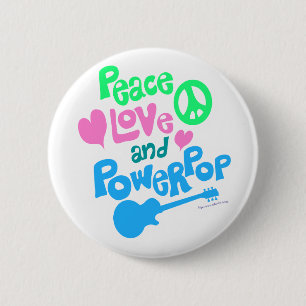 Frieden, Liebe und Powerpop Button