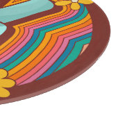 Frieden, Liebe und Rainbow Vibes Schneidebrett (Ecke)