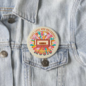 Frieden Liebe und Rock & Roll Button (Beispiel)
