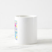 Frieden Liebe und Ruhestand mit Tie Dye Kaffeetasse (Mittel)