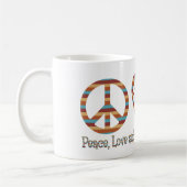 Frieden, Liebe und Seepferde Kaffeetasse (Links)