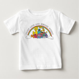 Frieden, Liebe und Sesamstraße Baby T-shirt