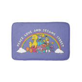 Frieden, Liebe und Sesamstraße Badematte (Vorderseite)