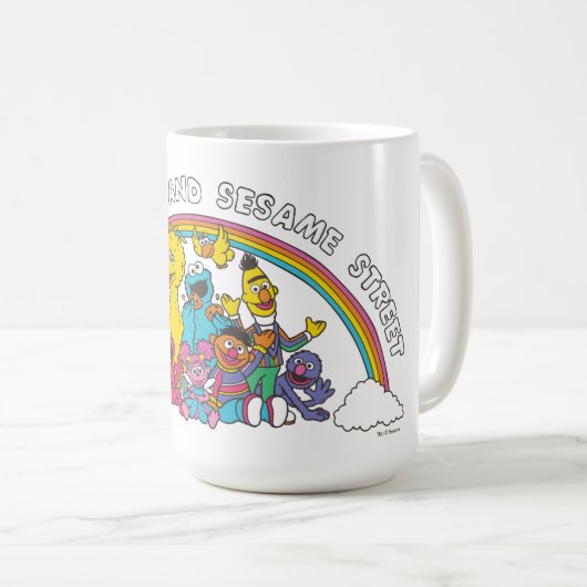 Frieden, Liebe und Sesamstraße Kaffeetasse (VorderseiteRechts)