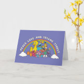 Frieden, Liebe und Sesamstraße Karte (Gelbe Blume)