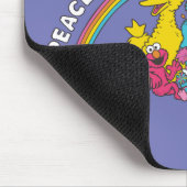 Frieden, Liebe und Sesamstraße Mousepad (Ecke)