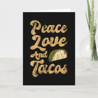 FRIEDEN LIEBE UND TACOS Lustiger Taco-Liebhaber Ta