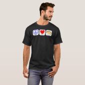 Frieden, Liebe und Tacos T-Shirt (Vorne ganz)