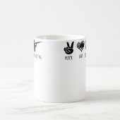 Frieden Liebe Und Trap-Schiessen Kaffeetasse (Mittel)