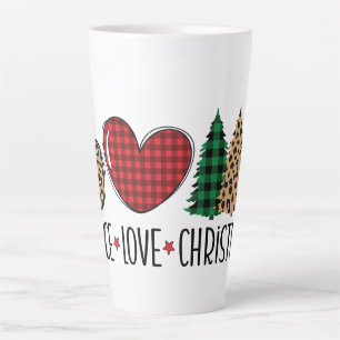 Frieden, Liebe und Weihnachten Milchtasse