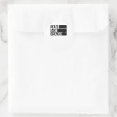 Frieden Liebe und Wissenschaft! Aufkleber (Tasche)