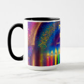 Frieden, Liebe und Wunder - Hanukkah Tasse (Links)
