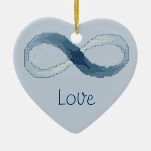 Frieden, Liebe, Unendlichkeits-Verzierung Keramik Ornament