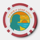 Frieden & Liebe Vibes Pokerchips (Rückseite)