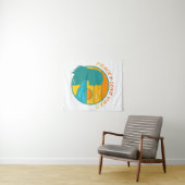 Frieden & Liebe Vibes Wandteppich (Beispiel (Horizontal))