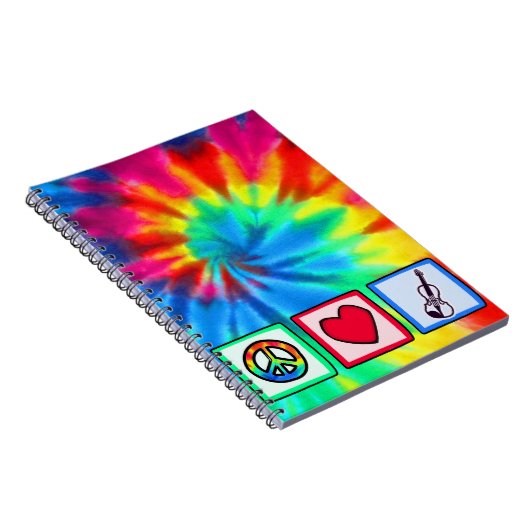 Frieden, Liebe, Violinen Notizblock (Rechte Seite)