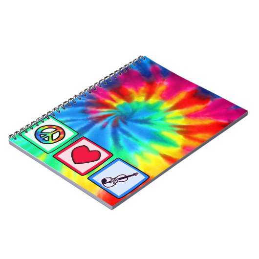 Frieden, Liebe, Violinen Notizblock (Linke Seite)