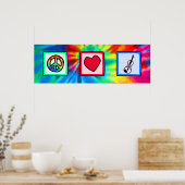 Frieden, Liebe, Violinen Poster (Küche)