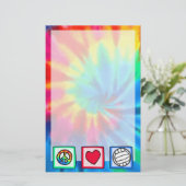 Frieden, Liebe, Volleyball Briefpapier (Stehend Vorderseite)