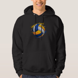 Frieden - Liebe - Volleyball liebt Netball-Spieler Hoodie