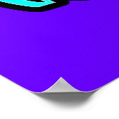 Frieden, Liebe, Volleyball; Retro Poster (Ecke)