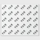 Frieden, Liebe, Wohlstandskalligraphie Geschenkpapier (Flach)