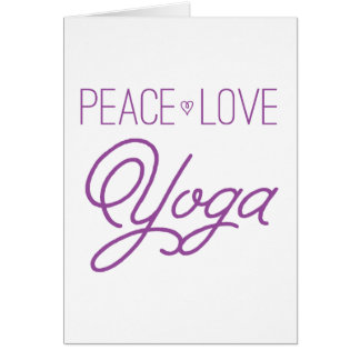 Frieden, Liebe, Yoga (lila)