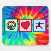 Frieden, Liebe, Yoga Mousepad (Vorne)
