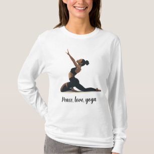 Frieden, Liebe, Yoga T-Shirt