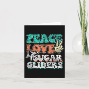 Frieden Liebe Zucker Gleiter Karte