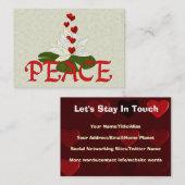 Frieden Lotus Visitenkarte (Vorne/Hinten)