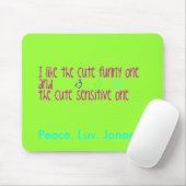 Frieden. Luv. Jonas-Mausunterlage Mousepad (Mit Mouse)