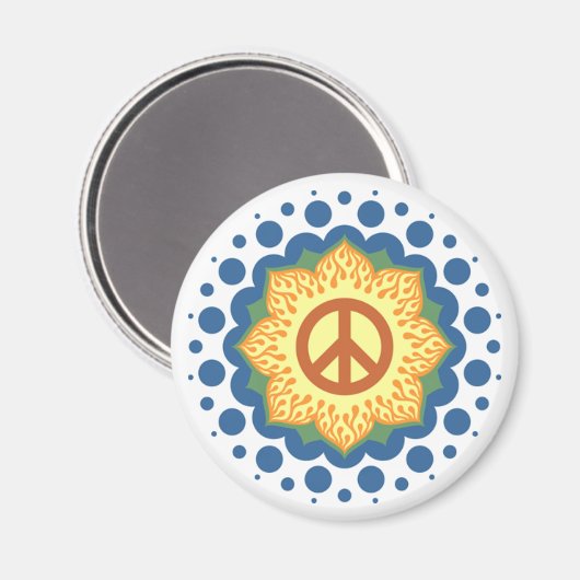 Frieden Magnet (Vorderseite/Rückseite)