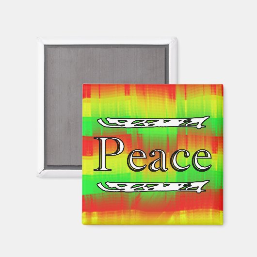 Frieden Magnet (Vorderseite/Rückseite)