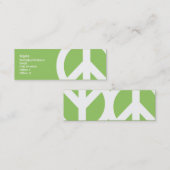 Frieden Mini Visitenkarte (Vorne/Hinten)