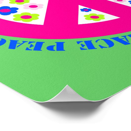 FRIEDEN MIT BLUME POSTER (Ecke)