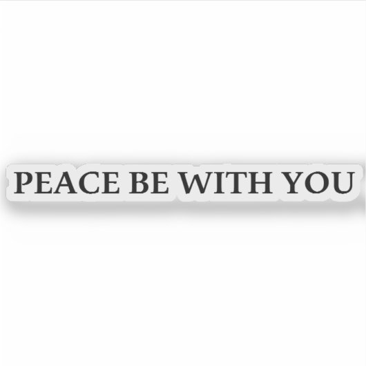 Frieden mit dir aufkleber (Vorderseite)