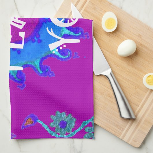 Frieden mit dir geschirrtuch (Viertel Falte)