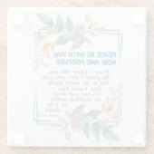 Frieden mit dir glasuntersetzer (Rückseite)